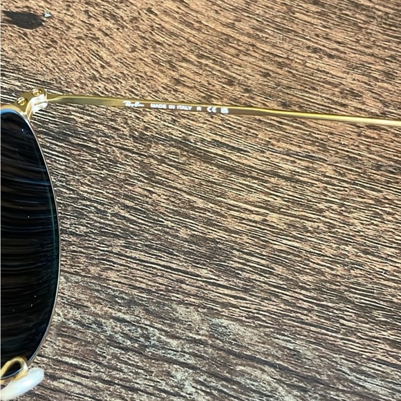 Ray-Ban Gold Frame Sunglasses with Pink Lenses - Picture 5 of 7